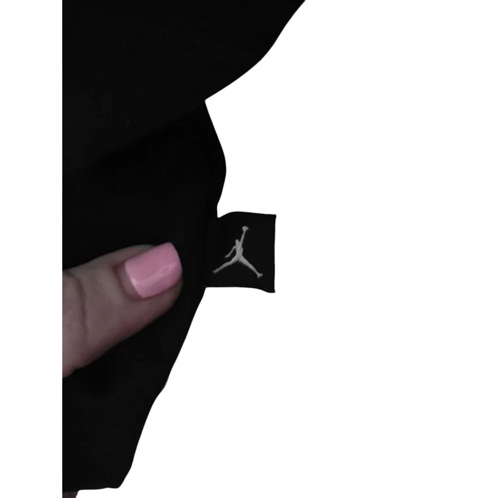 Air Jordan Track Jacket Geo Metric Pattern Black Men's Size L